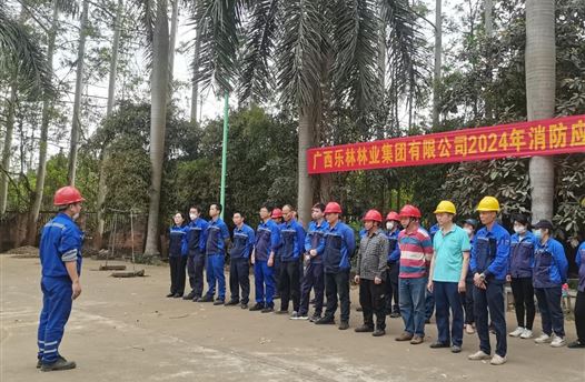 广西乐林林业集团有限公司开展消防应急演练及培训
